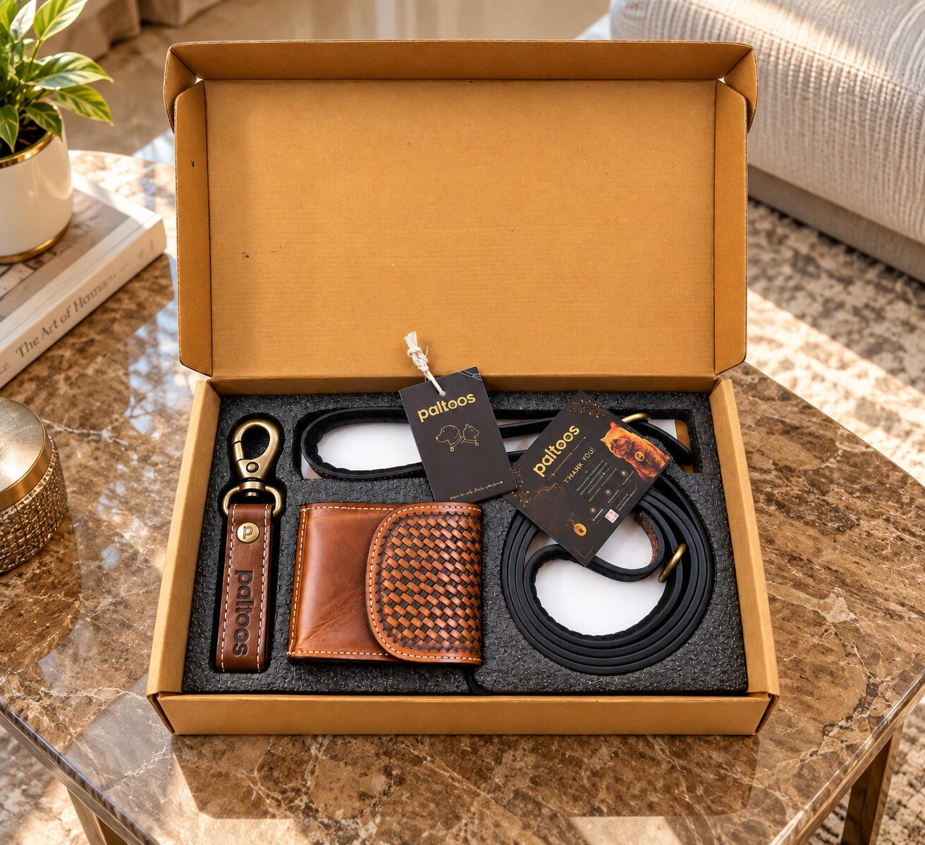 Paltoos Heritage Leather Set in its premium gift box
